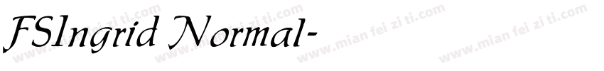 FSIngrid Normal字体转换